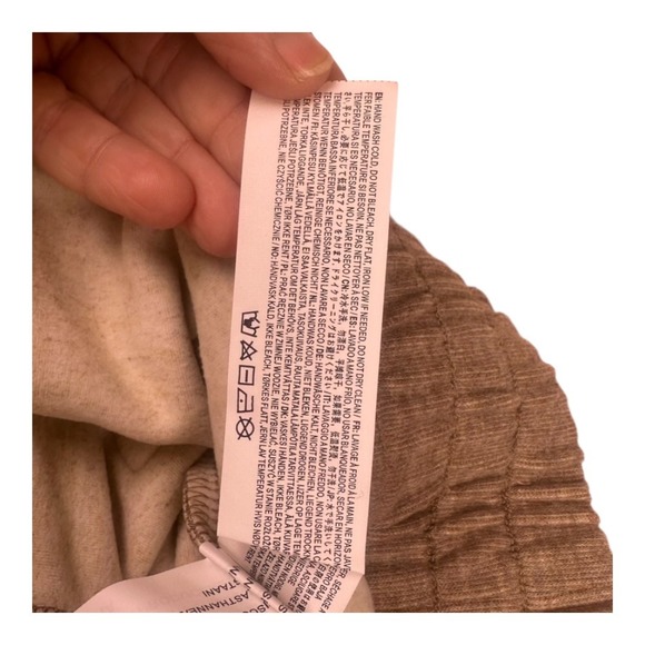 Moon River NWT Fleece Lined Tassel Jogger Neutral Brown XS - Picture 5 of 15